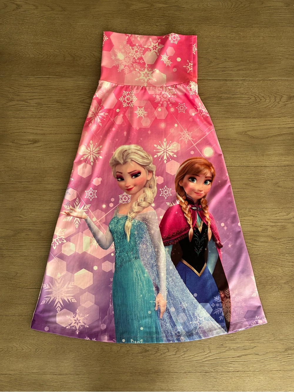 Girls' Frozen Character Pink & Purple Dress